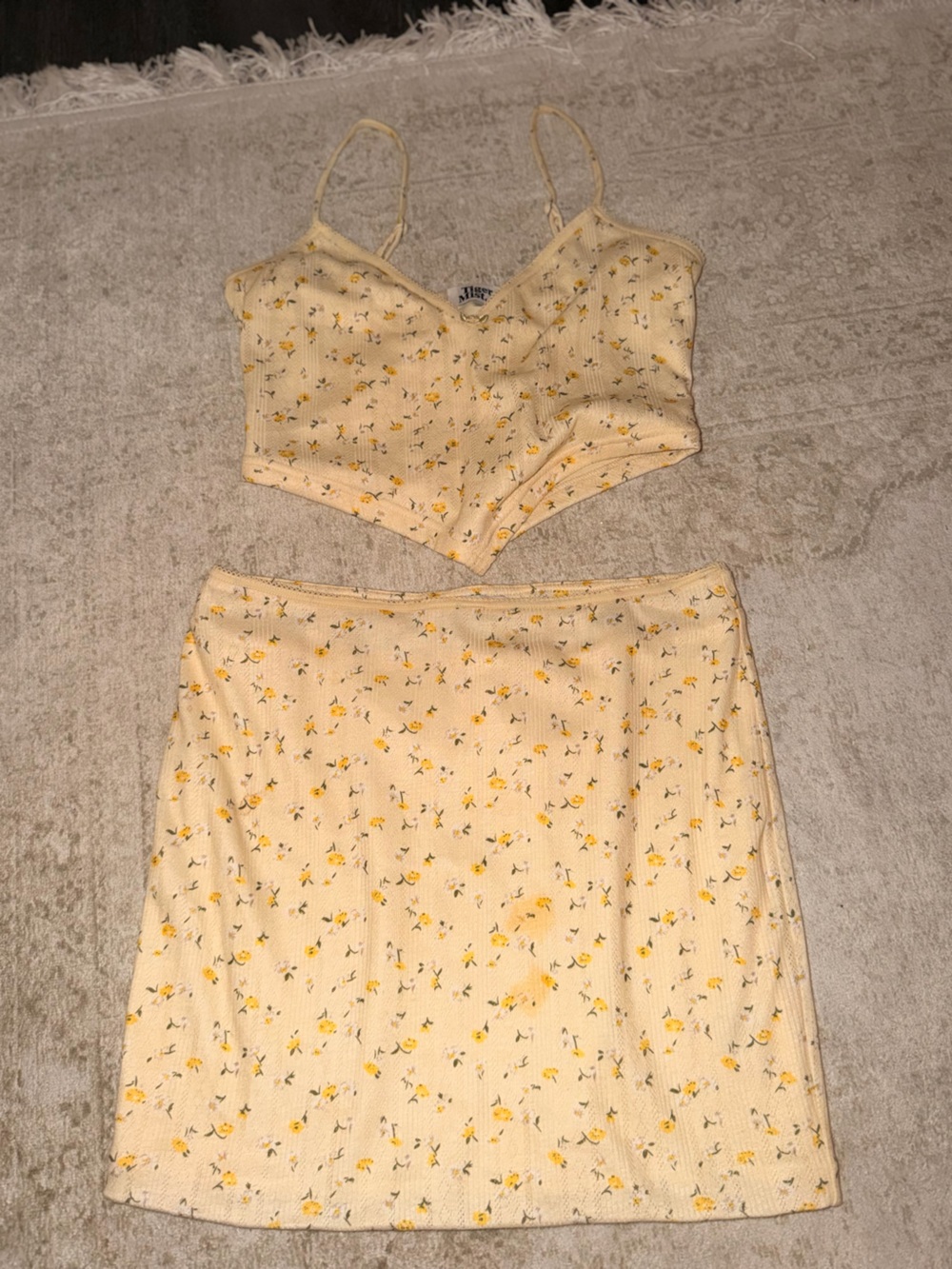 Tiger Mist Yellow Skirt/Tank Set